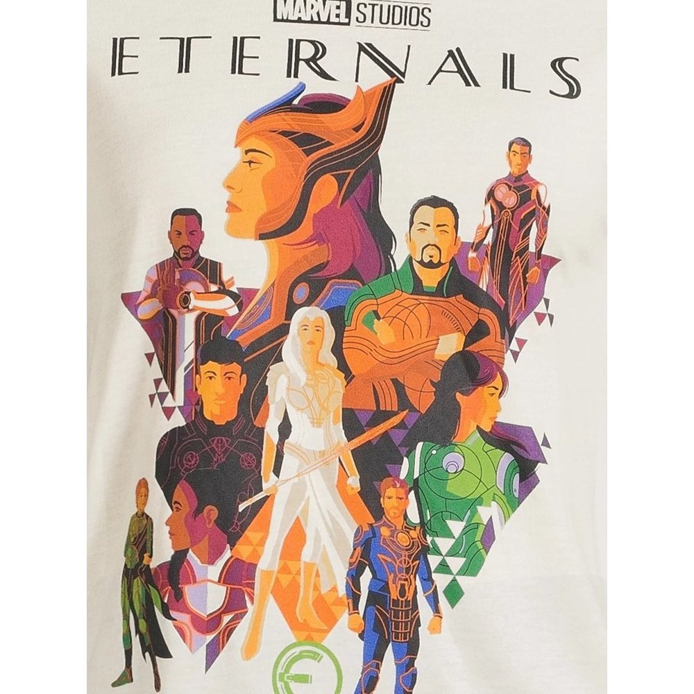 Marvel women's Juniors graphic t Shirt eternals Medium  Short Sleeve (7-9) W-307 - Picture 2 of 6
